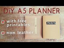 Video thumbnail for DIY A5 Planner and Notebooks with Free Printables