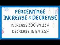 Video thumbnail for GCSE Maths - Percentage Increase and Decrease (Multiplier Method)