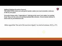 Video thumbnail for In Text Citation, (Parenthetical Citation) APA 7th Edition