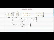 Video thumbnail for Matrices - Multiplication of 2x2 Square Matrices