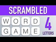 Video thumbnail for Scrambled Word Games - Guess the Word Game (4 Letter Words)