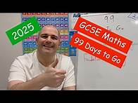 Video thumbnail for GCSE Maths 2025 Revision - 99 Days To Go - Corbettmaths