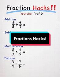 Video thumbnail for Fraction Hacks: Easy Tricks to Solve Fractions