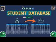 Video thumbnail for How to Create Student Database in Excel