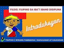 Video thumbnail for FILIPINO SA IBA'T IBANG DISIPLINA | Introduksyon: Filipino Bilang Wikang Pambansa, Wika ng Bayan...