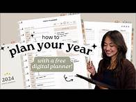 Video thumbnail for How to be productive and organized in 2024 | FREE GoodNotes digital planner!