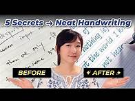 Video thumbnail for How I Improved My Handwriting So Neat & Legible (It's My Journaling Handwriting)
