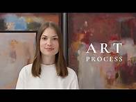 Video thumbnail for How a professional abstract artist ACTUALLY creates paintings