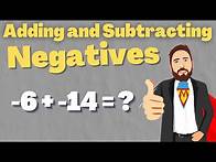 Video thumbnail for How To Add And Subtract Negative Numbers