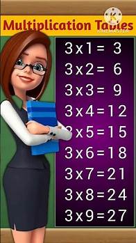 Video thumbnail for Multiplication Table 1 to 10 | Education Video #MathMadeEasy