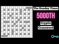 Video thumbnail for The 5000th Sunday Times Cryptic Crossword