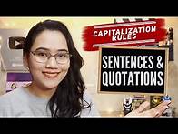 Video thumbnail for Paragraphs and Quotes - Capitalization Rules | CSE, IELTS, and UPCAT Review