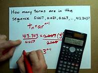 Video thumbnail for How to Find the Number of Terms in a Geometric Sequence