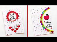 Video thumbnail for 2 Easy and Beautiful Thank you card ideas | How to make Thank you card | Thank you card for teachers