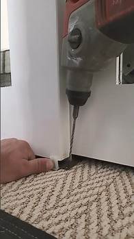 Video thumbnail for Installing Sliding Door Guides On Carpet
