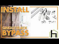 Video thumbnail for How to Install Homacer Single Track Bypass Sliding Door Hardware Kit