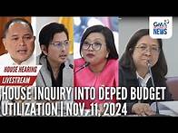 Video thumbnail for LIVE: House inquiry into DepEd budget utilization (November 11, 2024) | GMA Integrated News - Replay