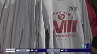 Video thumbnail for NFL debuts official team Super Bowl merchandise at Las Vegas store