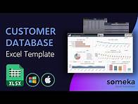 Video thumbnail for Customer Database Template | Track, Manage and Analyze customer data in Excel!