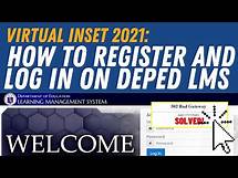 Video thumbnail for HOW TO REGISTER AND LOG IN ON DEPED LMS | DEPED VIRTUAL INSET 2.0 2021 REGISTRATION