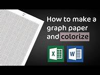 Video thumbnail for How To Make a Graph Paper in Excel and MS Word