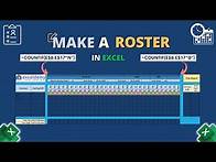 Video thumbnail for Make Employee Roster Template in Excel