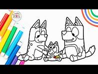Video thumbnail for Draw Baby Bluey | How to Draw Baby Bluey Tutorial 🌈 🐶🍼