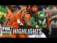 Video thumbnail for No. 16 Oregon State Beavers vs. No. 6 Oregon Ducks Highlights | CFB on FOX
