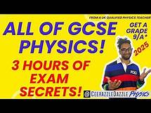 Video thumbnail for ALL OF GCSE PHYSICS IN ONE VIDEO (ULTIMATE 2024 EDITION FREE 3 hour revision lesson)