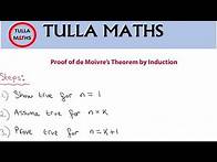 Video thumbnail for Proof by induction De Moivre's theorem proof
