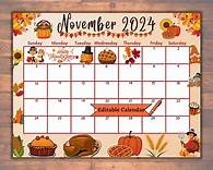 Video thumbnail for Editable November 2024 Calendar, Fillable, Printable, Happy Thanksgiving Planner, Lovely Food & Turkey, Autumn, Fall, One Month, Digital PDF - Etsy