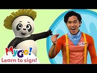 Video thumbnail for Learn Sign Language with Blippi Wonders! | Panda | MyGo! | ASL for Kids