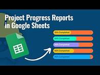 Video thumbnail for How to Create Project Progress Reports in Google Sheets | Step-by-Step Tutorial