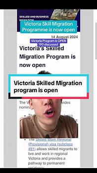 Video thumbnail for Victoria Skilled Migration Program Open: 190 Visa Requirements Explained