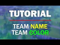 Video thumbnail for How to change TEAM NAME and TEAM COLOR | Fortnite Creative
