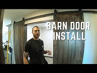 Video thumbnail for How to install a Barn Door. (Double Door Single Track)