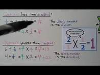 Video thumbnail for 5th Grade Math 8.4, Fraction & Whole Number Division Using Multiplication