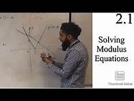 Video thumbnail for Edexcel A level Maths: 2.1 Solving Modulus Equations
