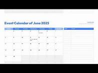 Video thumbnail for 2025 Event Calendar Templates for PowerPoint and Google Slides Free Download