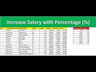 Video thumbnail for Salary Increase with Grade Or Percentage In Excel