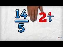 Video thumbnail for Change an Improper Fraction into a Mixed Number
