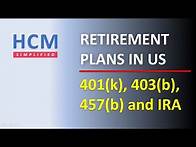 Video thumbnail for How retirement plans work in USA | 401(k) | 403(b) | 457(b) | IRA