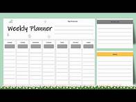 Video thumbnail for Weekly Planner Template in PowerPoint | Print it and Use it