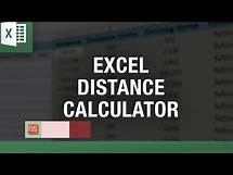 Video thumbnail for Excel Distance Calculator - How to calculate Driving Distance Directly into Excel