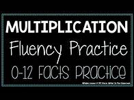 Video thumbnail for Multiplication Facts Practice - Facts 0-12 - Multiplication Fluency Practice - Math Practice
