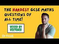 Video thumbnail for The Hardest GCSE Maths Questions Of All Time! | Q3 - Vexed by Vectors!
