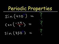 Video thumbnail for How To Evaluate Trigonometric Functions Using Periodic Properties - Trigonometry