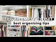 Video thumbnail for ORGANIZING A CLOSET FROM SCRATCH | Tips for filling an empty closet and making it more functional