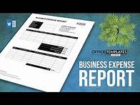 Video thumbnail for Business Expense Report Format in Microsoft Word - One-page Short Report