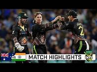 Video thumbnail for Aussies dig deep to avoid series sweep in action-packed T20 | Dettol T20I Series 2020